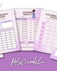 Pole Fitness Goals & Weightloss Tracker (PDF Printable)