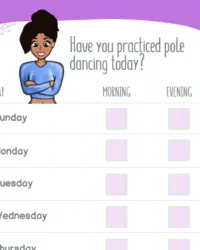 Pole Dancing Goals Accountability Tracker (Free Download)