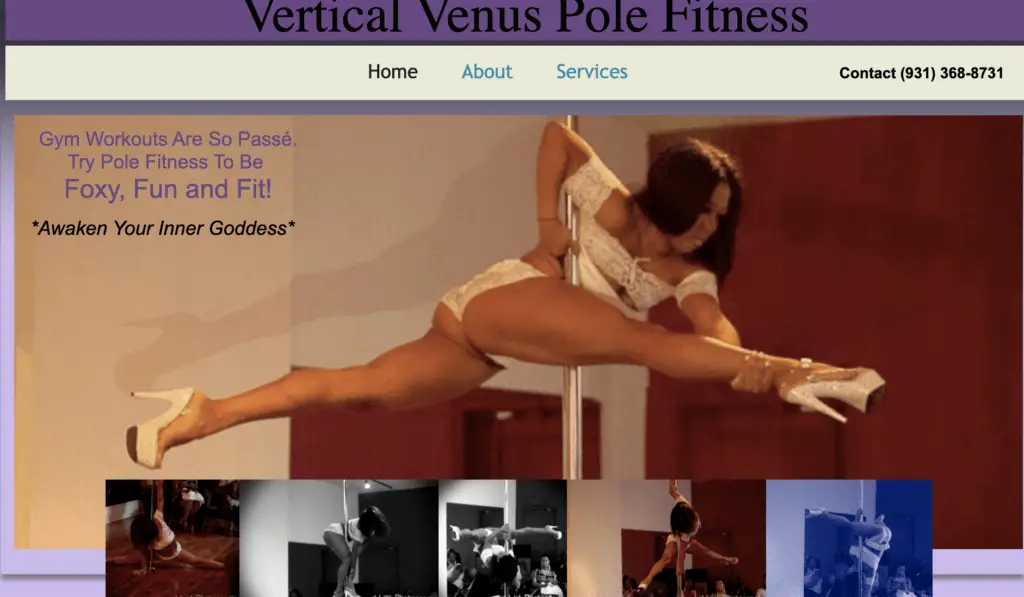 Vertical Venus Pole Fitness